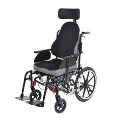 Drive Medical Tilt-In-Space Wheelchair Kanga Black Upholstery 20 Inch Seat Width Adult 250 lbs. Weight Capacity - Each - KGA-8020-2GB-EA