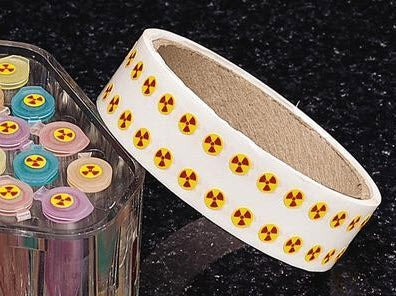 VWR International Pre-Printed Label Scienceware® Laboratory Use Yellow Paper Radioactive Symbol Red Biohazard 6.35 mm - Case of 12 - 62866-186-CS