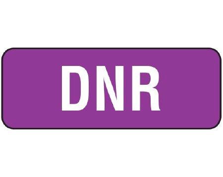 Shamrock Scientific Pre-Printed Label Shamrock Advisory Label White Vac DNR Purple Alert Label 5/16 X 13/16 Inch - Pack of 200 - WAL-13-PK