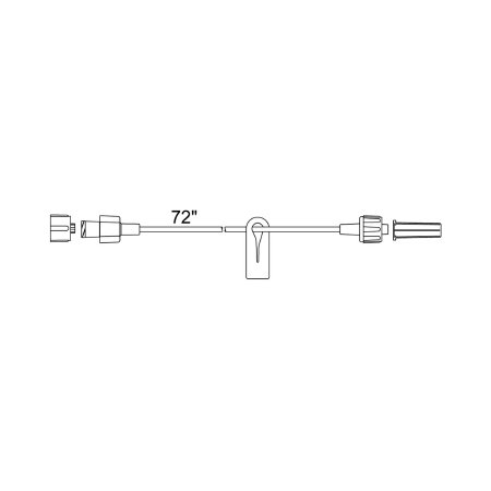 Smiths Medical ASD, Inc. IV Extension Set Medex™ Small Bore 72 Inch Tubing - Case of 50 - 537235PS-CS