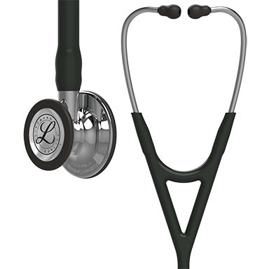 3M Cardiology Stethoscope 3M™ Littmann® Cardiology IV™ Black 1-Tube 22 Inch Tube Double-Sided Chestpiece - Each - 6177-EA