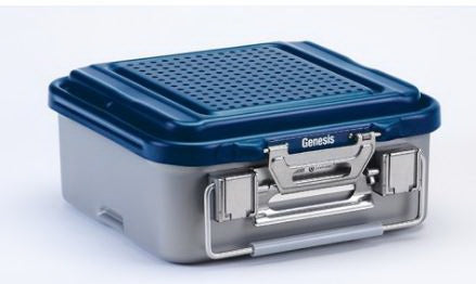 V. Mueller Sterilization Container Genesis® 5 X 12 X 19 Inch - Each - CD2-5B-BLUE-EA