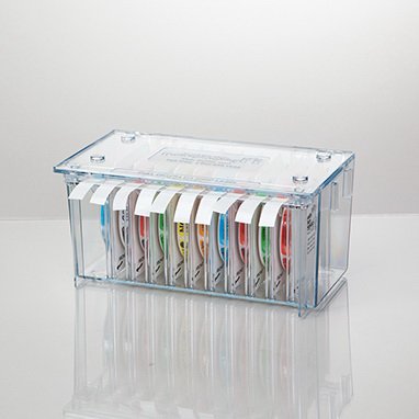Health Care Logistics Label Dispenser Peel N Go® 4-1/8 X 5-3/10 X 9-3/16 Inch Desktop Manual Pull Clear Plastic 10 Roll Dispenser For use with Medication Labels - Each - 18894-EA