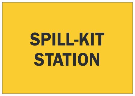 Fisher Scientific Wall Sign Alert Brady™ Spill-Kit Station - Each - 19-110-959-EA