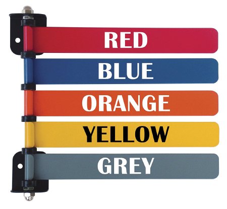 Omnimed Exam Room Signal Flag Wall Mount 5 Flag - Each - 291715-EA