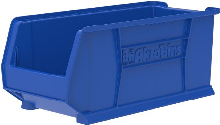 Akro-Mils Storage Bin AkroBins® Super-Size Blue Plastic 10 X 11 X 23-7/8 Inch - CT/4 - 30287BLUE-CT