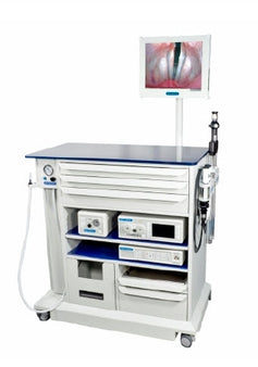 BR Surgical ENT Treatment Cabinet Otosmart Metal / Aluminum / Safety Laminated Glass 3 Drawers - Each - BR900-7509-EA
