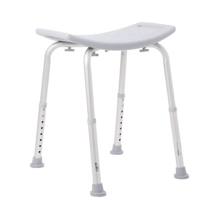 McKesson Bath Bench McKesson Without Arms Aluminum Frame Without Backrest 19-1/4 Inch Seat Width 300 lbs. Weight Capacity - Each - 146-RTL12203KDR-EA