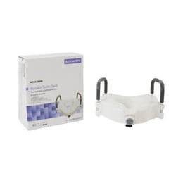 McKesson Raised Toilet Seat McKesson 5 Inch Height White 300 lbs. Weight Capacity - Each - 146-RTL12027RA-EA