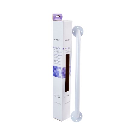 McKesson Wall Grab Bar McKesson White Steel - Each - 146-RTL12018-EA