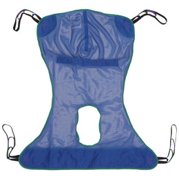 McKesson Full Body Commode Sling McKesson 4 or 6 Point Without Head Support Large 600 lbs. Weight Capacity - Case of 12 - 146-13221L-CS