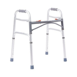 McKesson Folding Walker Adjustable Height McKesson Aluminum Frame 350 lbs. Weight Capacity 25 to 32 Inch Height - Each - 146-10201-4-EA