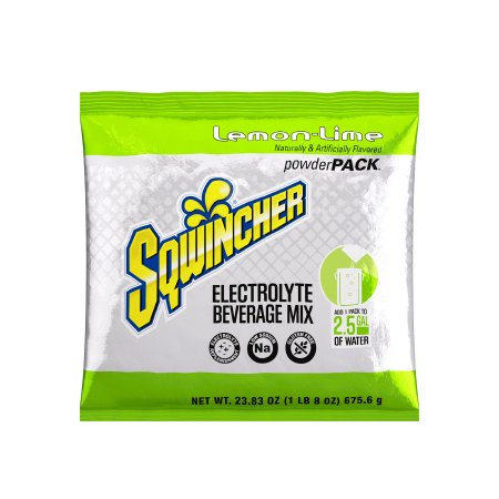 Kent Precision Foods Oral Electrolyte Solution Sqwincher® Powder Pack® Lemon-Lime Flavor 23.83 oz. Electrolyte - Pack of 1 - 159016043-PK
