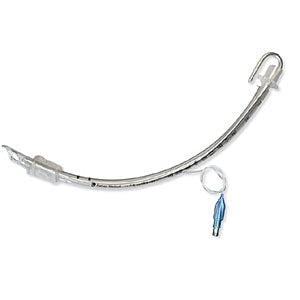 Mercury Medical Cuffed Endotracheal Tube Parker Flex-Tip Easy Curve™ Curved 8.0 mm Adult Bevel - Box of 10 - ITHPFST80-BX
