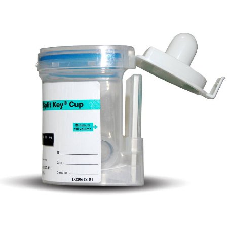 Abbott Rapid Dx North America LLC Drugs of Abuse Test Kit E-Z Split Key® Cup 12-Drug Panel AMP, BAR, BUP, BZO, COC, mAMP/MET, MDMA, MOP, MTD, OXY, PPX, THC Urine Sample 25 Tests CLIA Moderate Complexity - Box of 25 - DOA-1127-041-019-BX