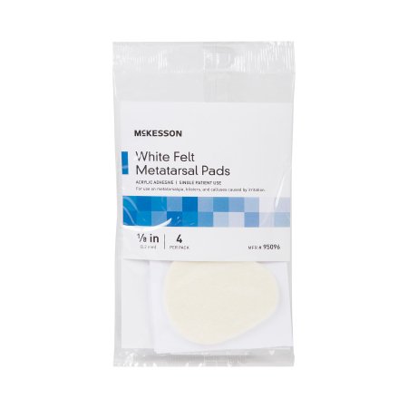 McKesson Metatarsal Cushion McKesson Pedi-Pads Size 106-L Adhesive Foot - Case of 192 - 95096-CS