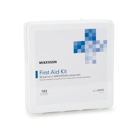 McKesson First Aid Kit McKesson 50 Person Plastic Case - Each - 30325-EA