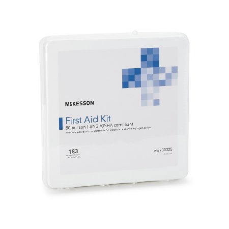 McKesson First Aid Kit McKesson 50 Person Plastic Case - Case of 6 - 30325-CS