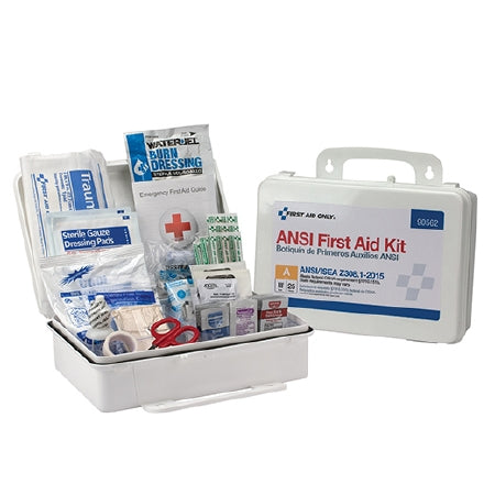 Acme United First Aid Kit ANSI A 25 Person Plastic Case - Case of 6 - 90562-CS