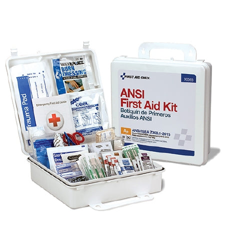 Acme United First Aid Kit ANSI A+ Type III 50 Person Plastic Case - Case of 6 - 90565-CS