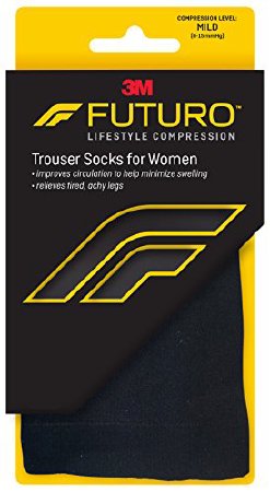 3M Compression Socks 3M™ Futuro™ Knee High Large Black Closed Toe - Pair - 71023EN-PR