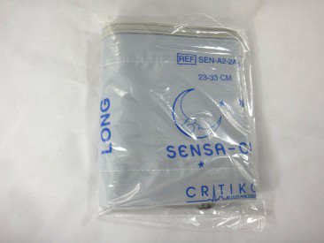 GE Healthcare Single Patient Use Blood Pressure Cuff Set Sensa-Cuf® 23 to 33 cm Arm Cloth Fabric Cuff Adult Long Cuff - Box of 5 - SEN-A2-2A-L-BX