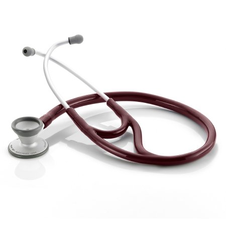 American Diagnostic Corp Cardiology Stethoscope Adscope® Burgundy 1-Tube 19 Inch Tube Double Sided Chestpiece - Each - 606BD-EA