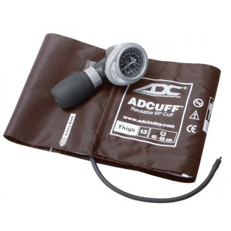 American Diagnostic Corp Aneroid Sphygmomanometer Unit Diagnostix™703 Series Thigh Nylon 40 - 66 cm Palm Aneroid - Each - 703-13TBR-EA
