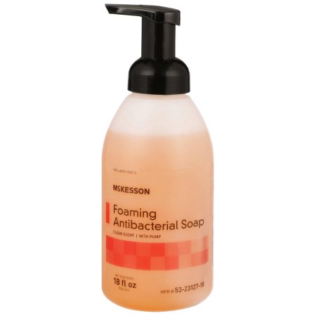 McKesson Antibacterial Soap McKesson Foaming 18 oz. Pump Bottle Clean Scent - Each - 53-23127-18-EA