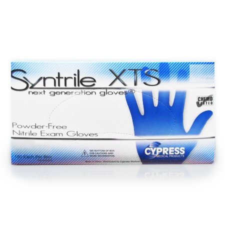 McKesson Medical Surgical Exam Glove Syntrile® XTS Small NonSterile Nitrile Standard Cuff Length Textured Fingertips Blue Chemo Tested - Case of 2000 - 27-12-CS
