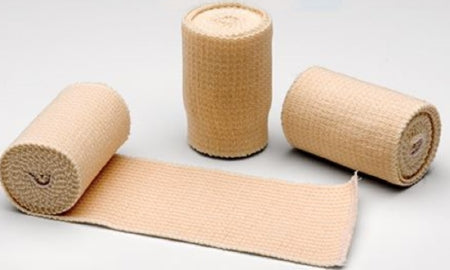 McKesson Elastic Bandage McKesson 4 Inch X 4-1/2 Yard Double Hook and Loop Closure Tan NonSterile Standard Compression - Box of 10 - 80860-BX