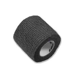 Dynarex Cohesive Bandage Sensi-Wrap 2 Inch X 5 Yard Self-Adherent Closure Black NonSterile Standard Compression - Case of 36 - 3212-CS