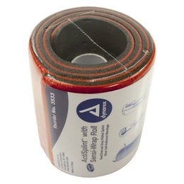 Dynarex ActiSplint™ General Purpose Splint Rolled Splint Red / Charcoal Gray 4-1/4 X 36 Inch - Splint, 2 Inch X 5 Yard - Sensi-Wrap - Each - 3533-EA