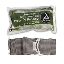 Dynarex Trauma Pressure Dressing with Wrap 6 Inch Width Closure Bar Gray Sterile Standard Compression - Case of 50 - 3684-CS