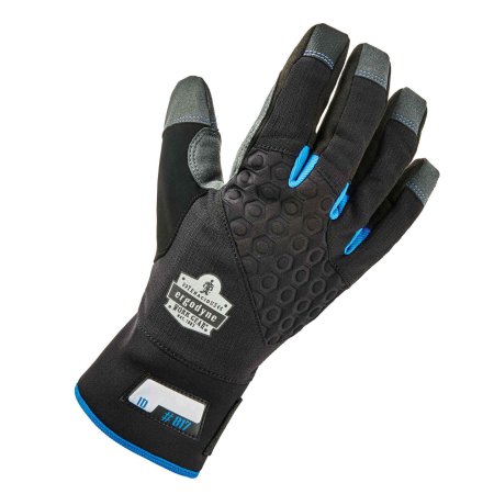 Ergodyne Utility Glove ProFlex® 817 Reinforced Thermal Medium Synthetic Leather / Thinsulate™ Black / Gray Wrist Length Hemmed Cuff NonSterile - Case of 6 - 17353-CS