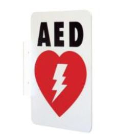 HeartStation Wall Sign First Aid Sign Accuform® AED w/Symbol - Case of 10 - LSP-CS