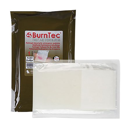 North American Rescue Hydrogel Burn Dressing BurnTec® 4 X 16 Inch Rectangle Sterile - Each - 30-0111-EA