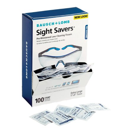 Valeant Sight Savers Lens Cleaning Towelette - Box of 100 - 8574GM-BX