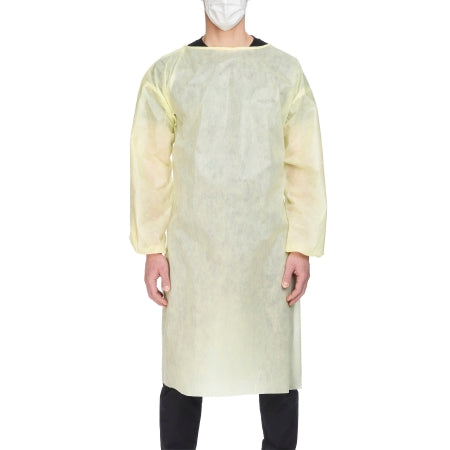Aspen Surgical Products Protective Procedure Gown Precept® X-Large Yellow NonSterile AAMI Level 2 Disposable - Bag of 10 - 51178-BG