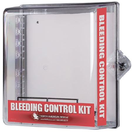 North American Rescue Public Access Bleeding Control Clear Wall Case 16 X 16 X 8 Inch - Each - ZZ-0714-EA