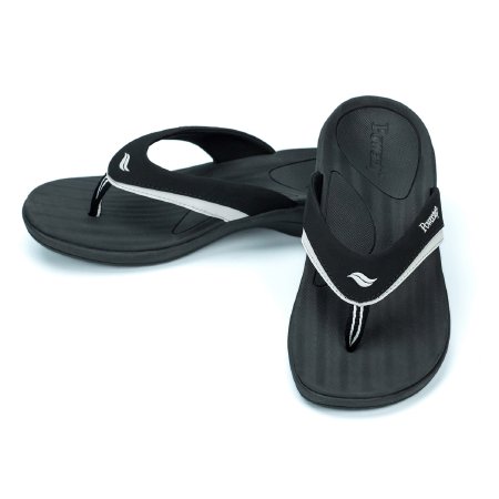 Powerstep Orthotic Sandal Powerstep® Women's Fusion® Female Black / Gray - Pair - 8500-1006-PR