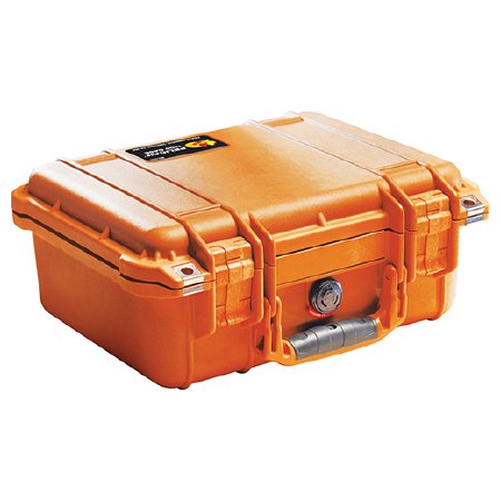 Thomas Transport Packs / EMS Hard Case Pelican Case 1400 Orange 11.81 X 8.87 X 5.18 Inch - Each - 1400-ORANGE-EA