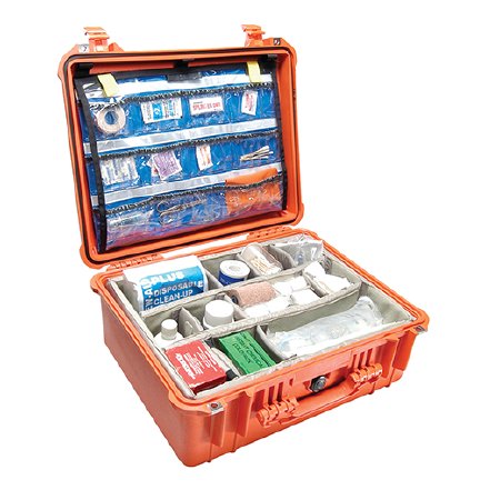 Thomas Transport Packs / EMS Hard Case Pelican 1550 Orange Copolymer / Polypropylene / Foam 20.62 X 16.87 X 8.12 Inch - Each - 1550EMS ORANGE-EA