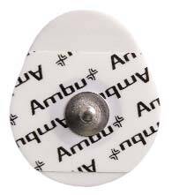 Ambu ECG Monitoring Electrode Foam Backing Radiolucent Snap Connector 3 per Pack - Pack of 3 - WS-00-S/3-PK