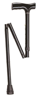 Fabrication Enterprises Folding Cane Fabrication Enterprises Aluminum 33 to 37 Inch Height Black - Each - 43-2020-EA