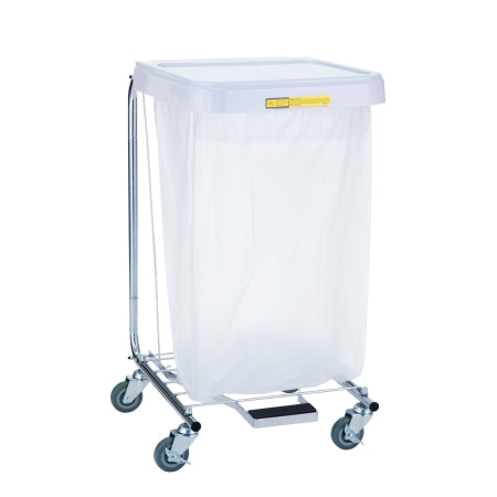 R & B Wire Products Hamper Stand Medium Duty Square Opening Foot Pedal Self-Closing Lid - Each - 692/32-EA