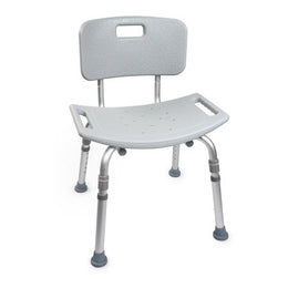 McKesson Bath Bench McKesson Without Arms Aluminum Frame Removable Backrest 19-1/4 Inch Seat Width 300 lbs. Weight Capacity - Case of 4 - 146-12202KD-4-CS