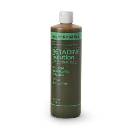Emerson Healthcare Skin Prep Solution Betadine® 16 oz. Bottle 10% Strength Povidone-Iodine NonSterile - Each - 67618015017-EA