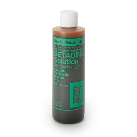 Emerson Healthcare Skin Prep Solution Betadine® 8 oz. Bottle 10% Strength Povidone-Iodine NonSterile - Each - 67618015009-EA