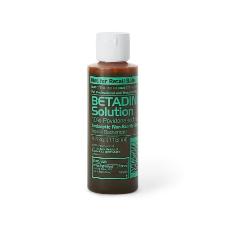 Emerson Healthcare Skin Prep Solution Betadine® 4 oz. Bottle 10% Strength Povidone-Iodine NonSterile - Each - 67618015004-EA